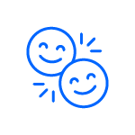 Consegna con un sorriso, alla porta