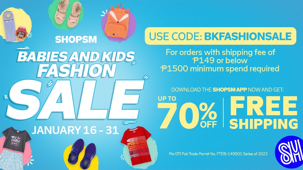 SM Fashion Babies and Kids Sale-banner