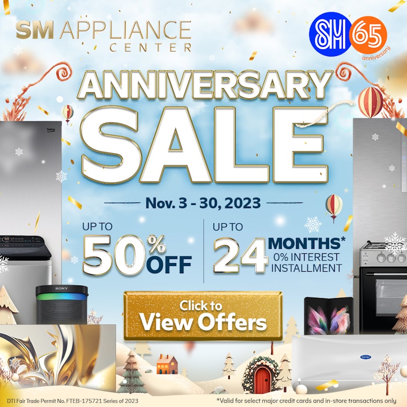 SM Appliance Anniversary Sale-banner
