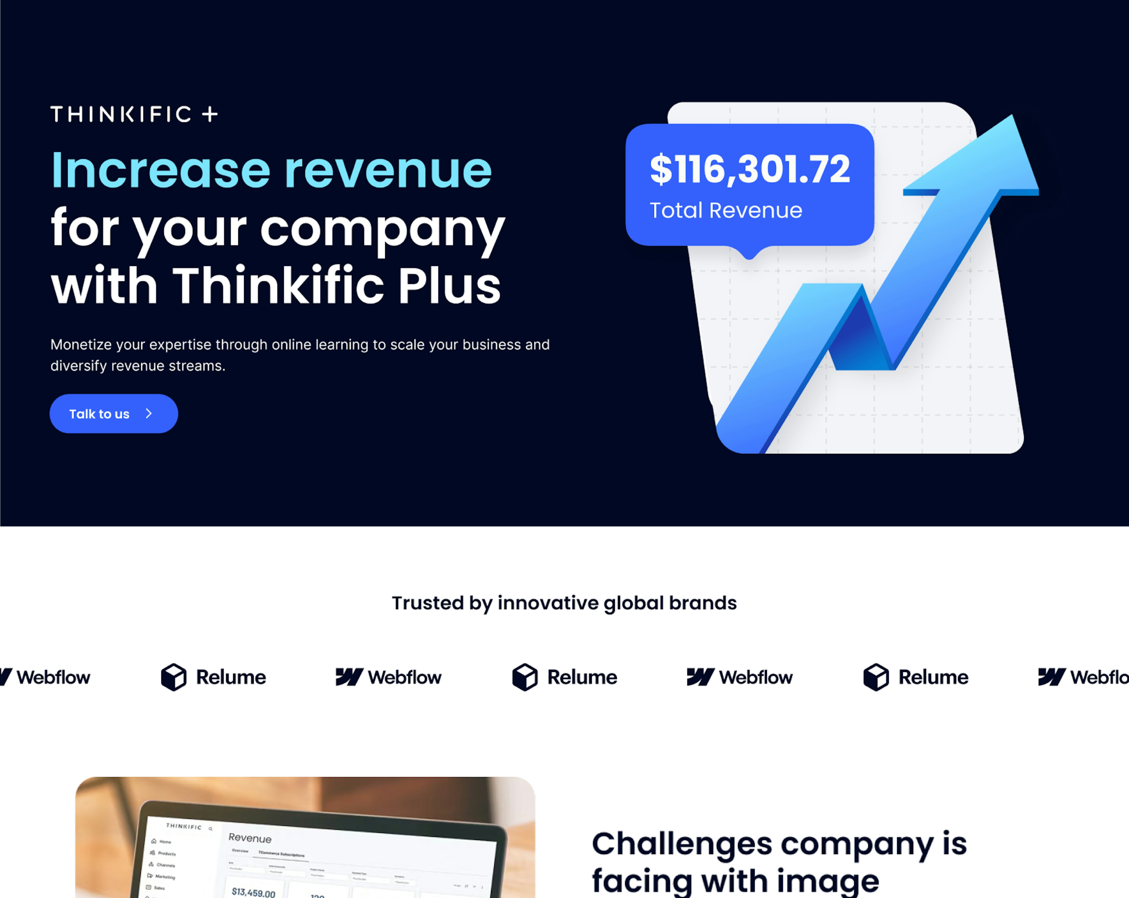 Thinkific Plus Marquee