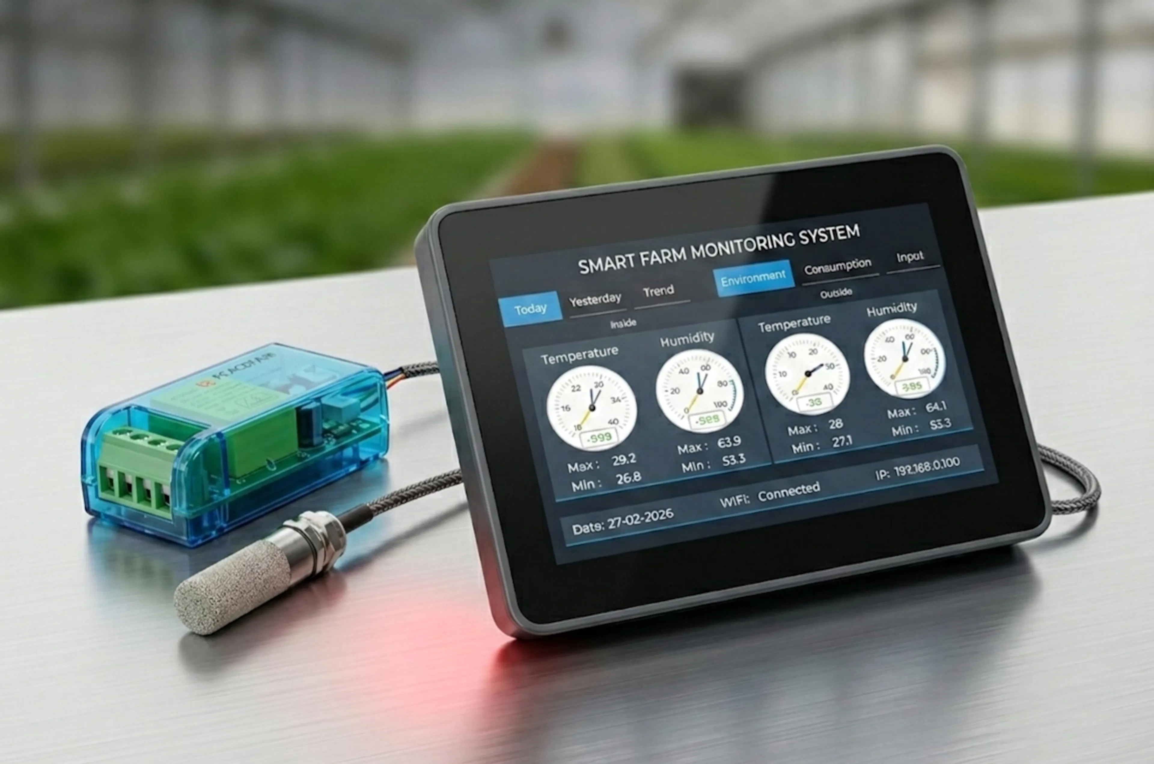 Monitoring System With Sensor