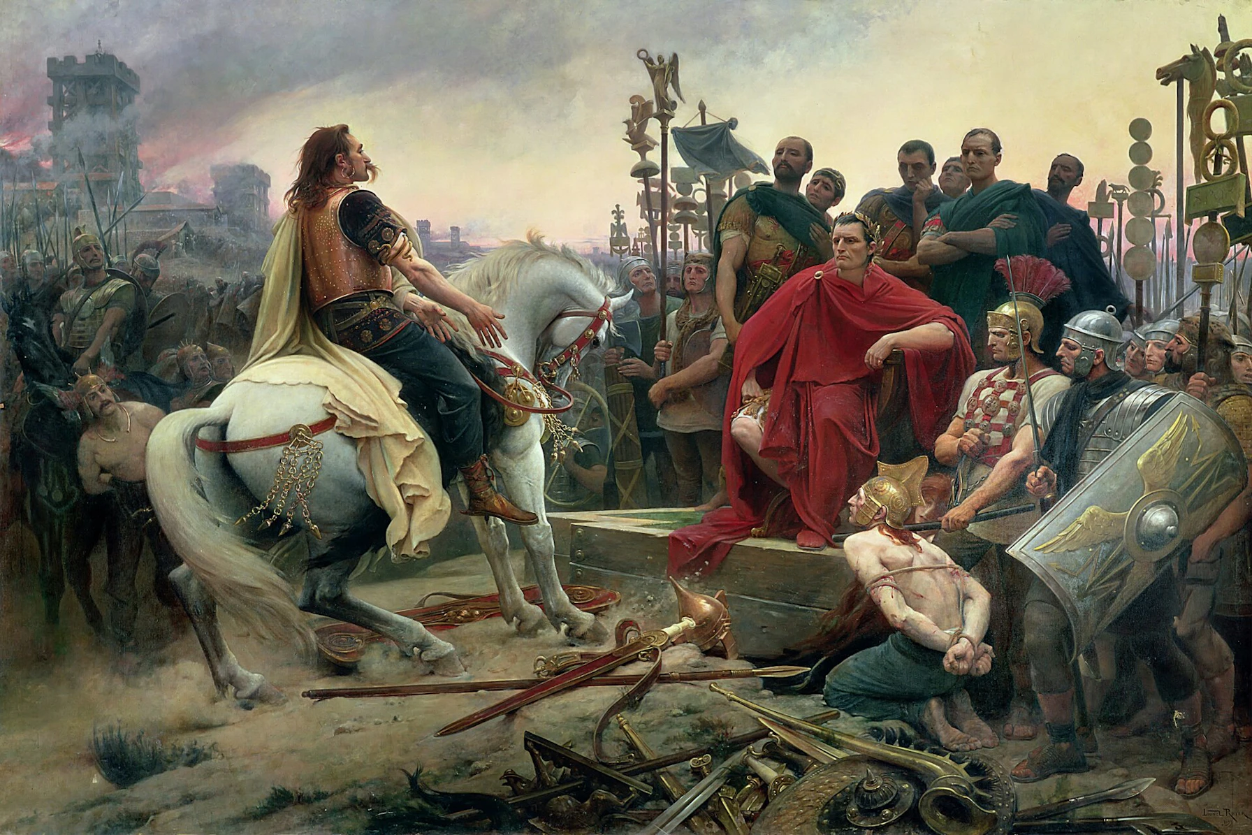 Jules César 에 맞서 싸운 Vercingétorix