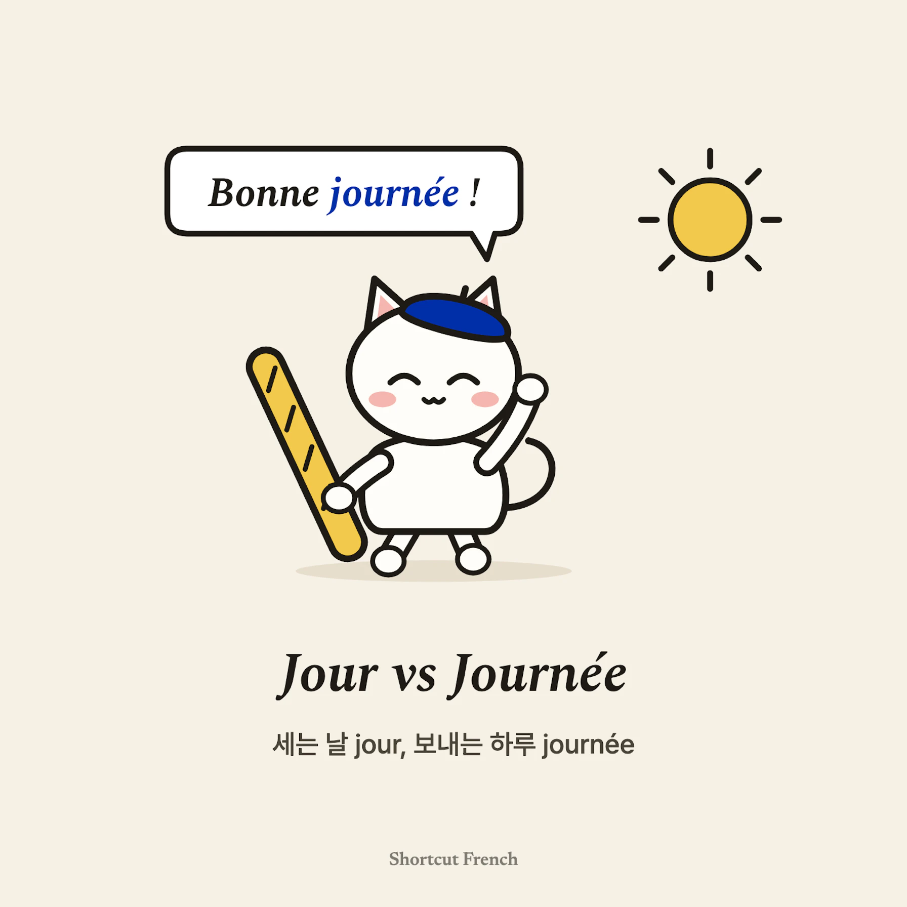 Jour vs Journée