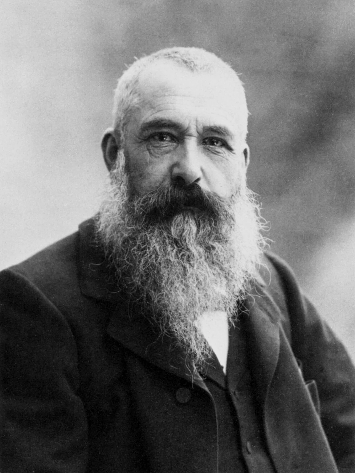 1899년에 찍은 Claude Monet 의 흑백 초상