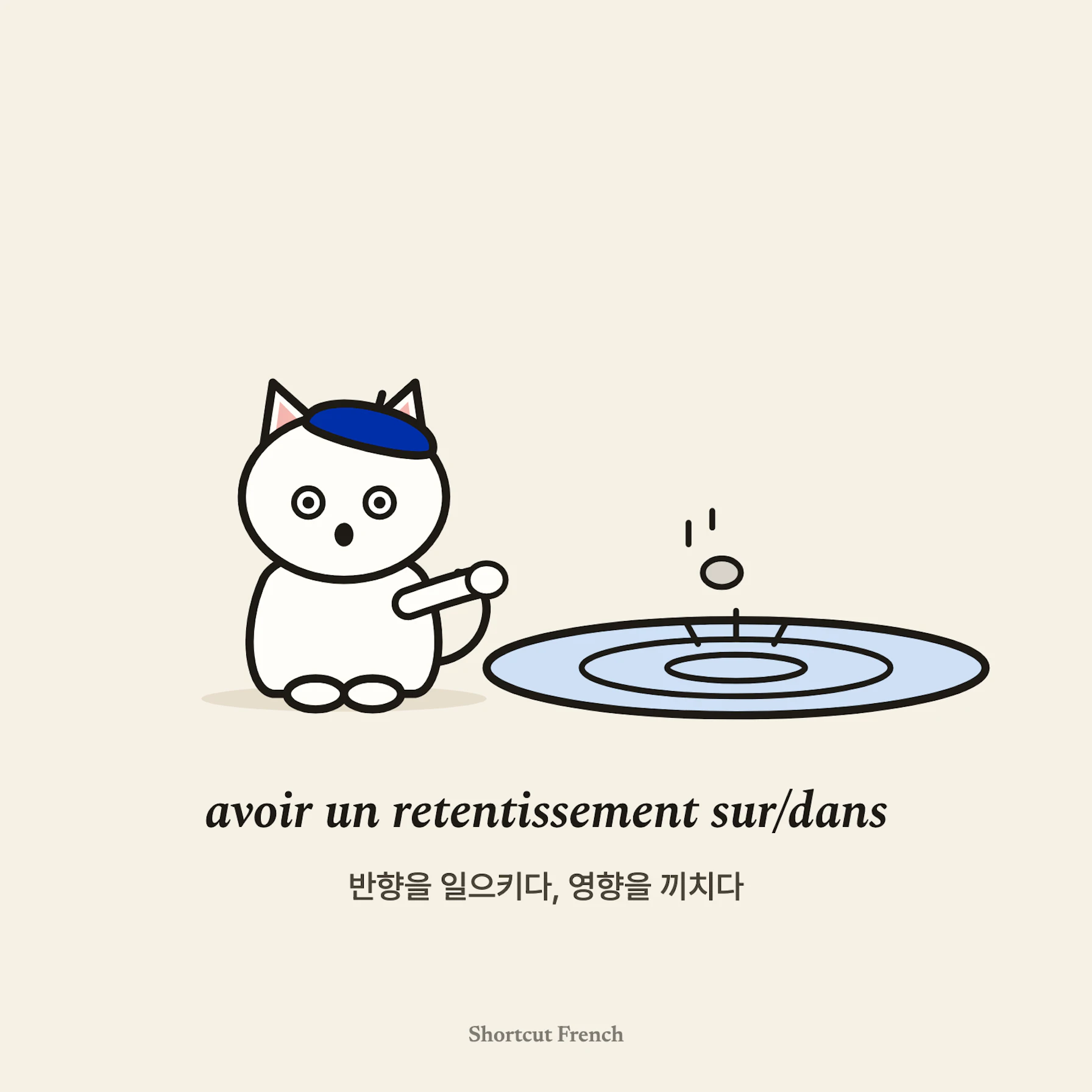 avoir un retentissement sur/dans