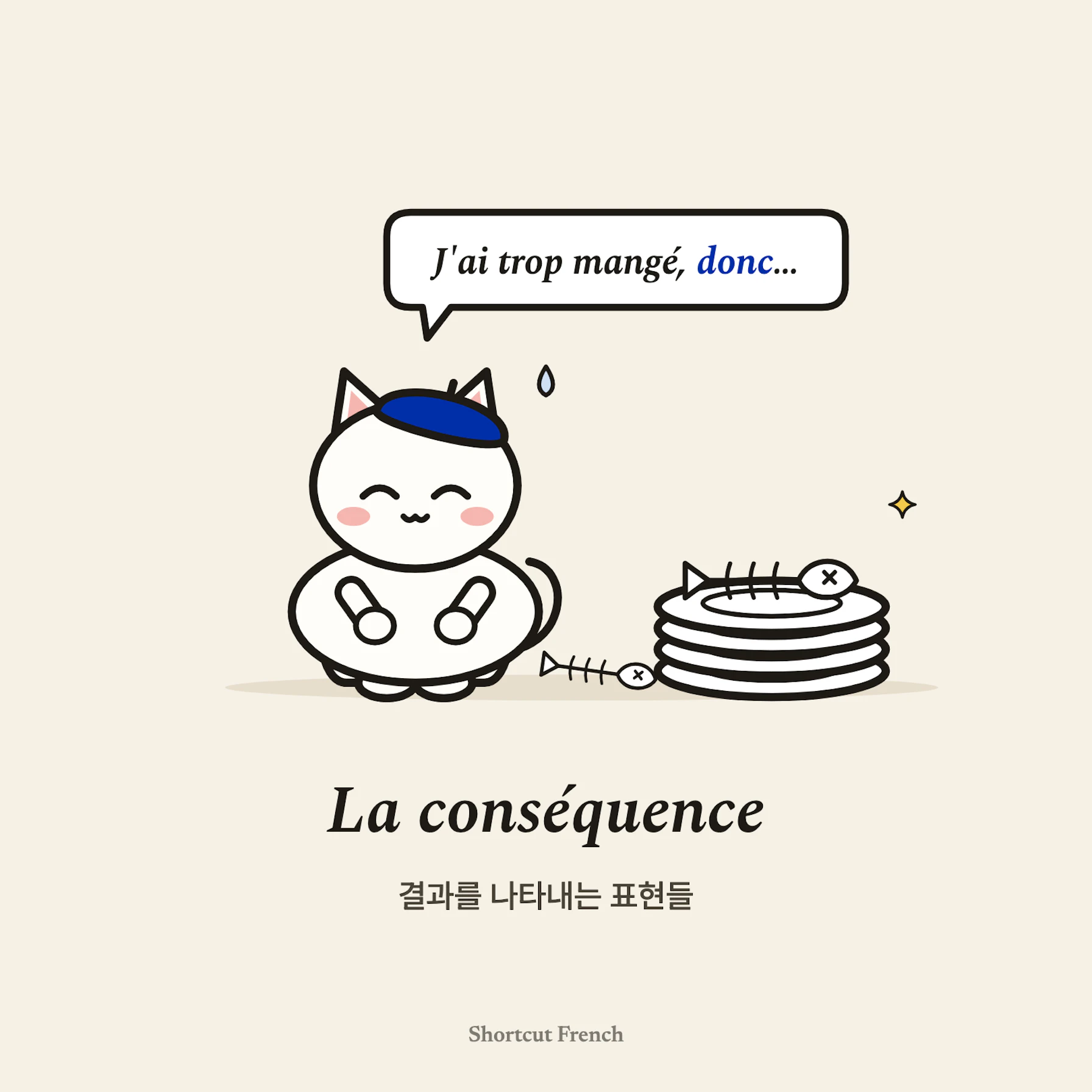 결과(la conséquence)를 나타내는 표현들