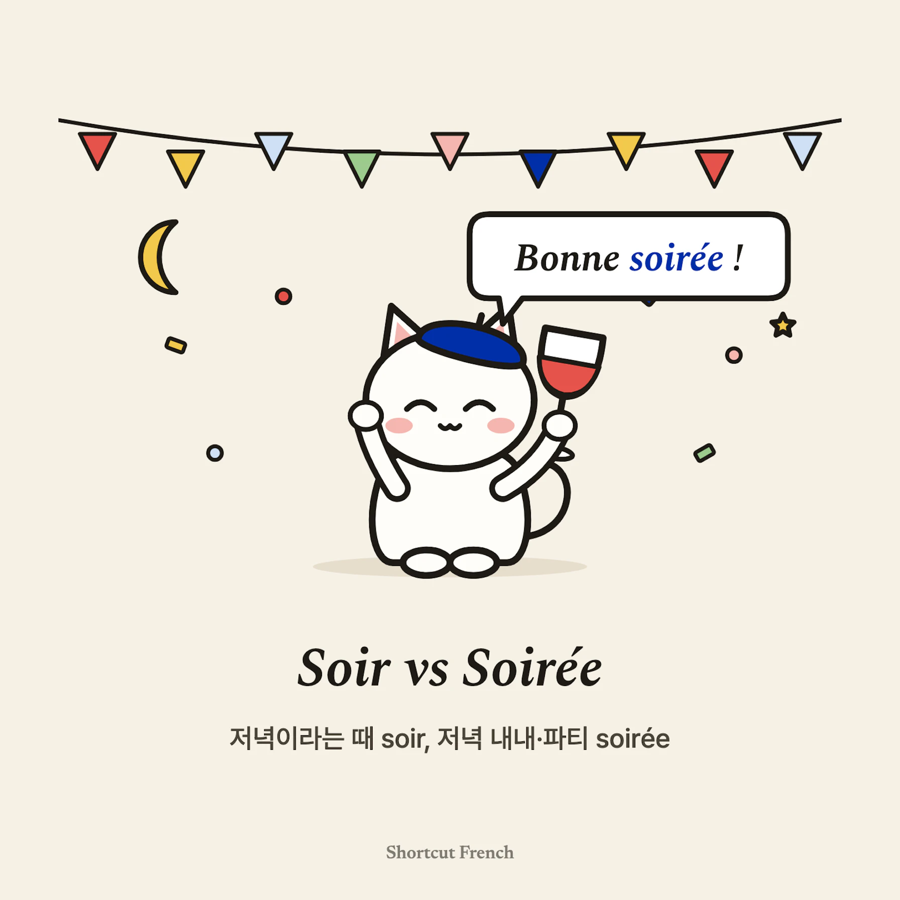 Soir vs Soirée