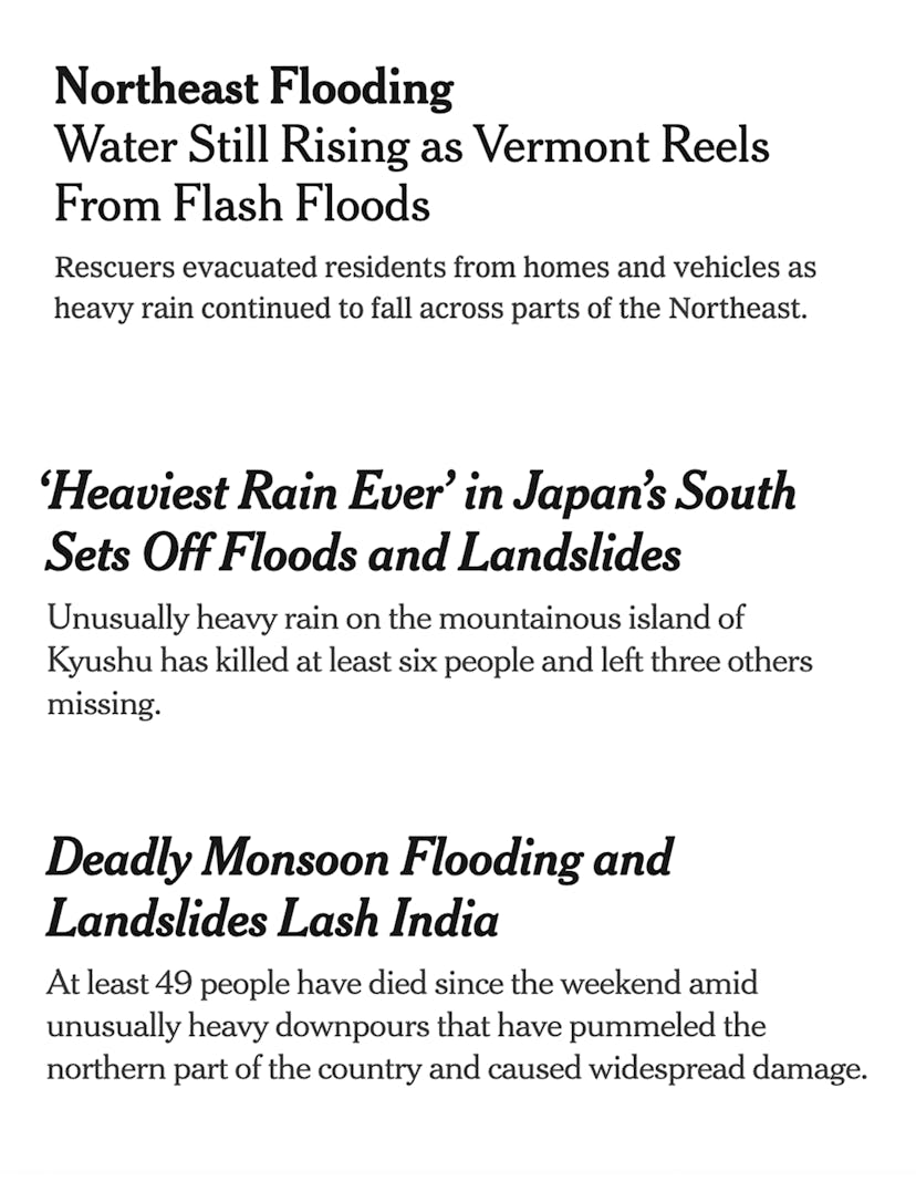 Northeast Flooding: Water Still Rising as Vermont Reels From Flash