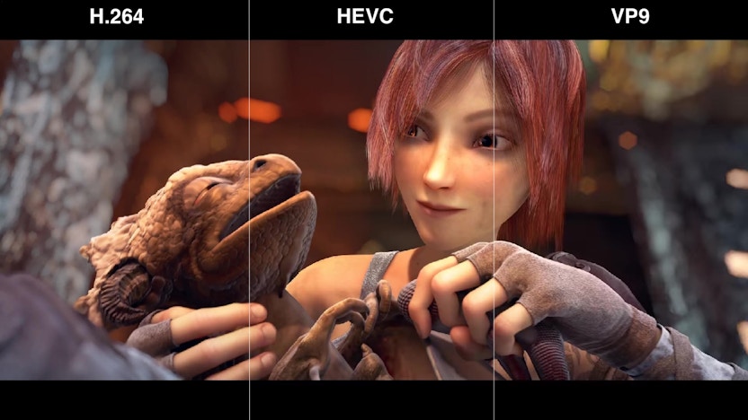 Resolution 1080p HEVC and VP9 at 66% of H.264 bitrate.