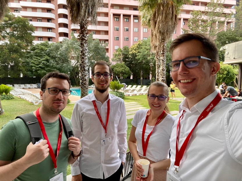 Smart bois and girlz of Data Analytics after a few days on a Portuguese diet.