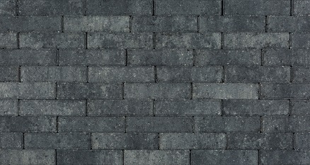 Waalformaat 6cm grijs/zwart    