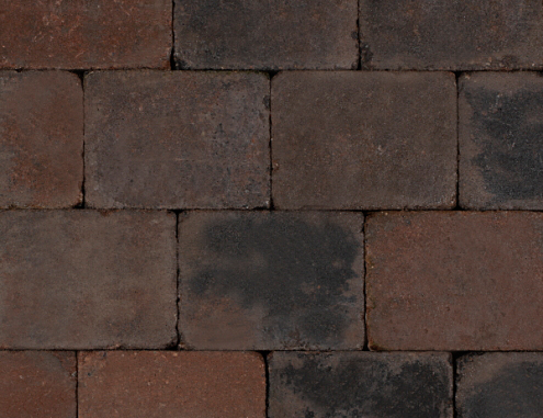 Trommelsteen bruin-zwart