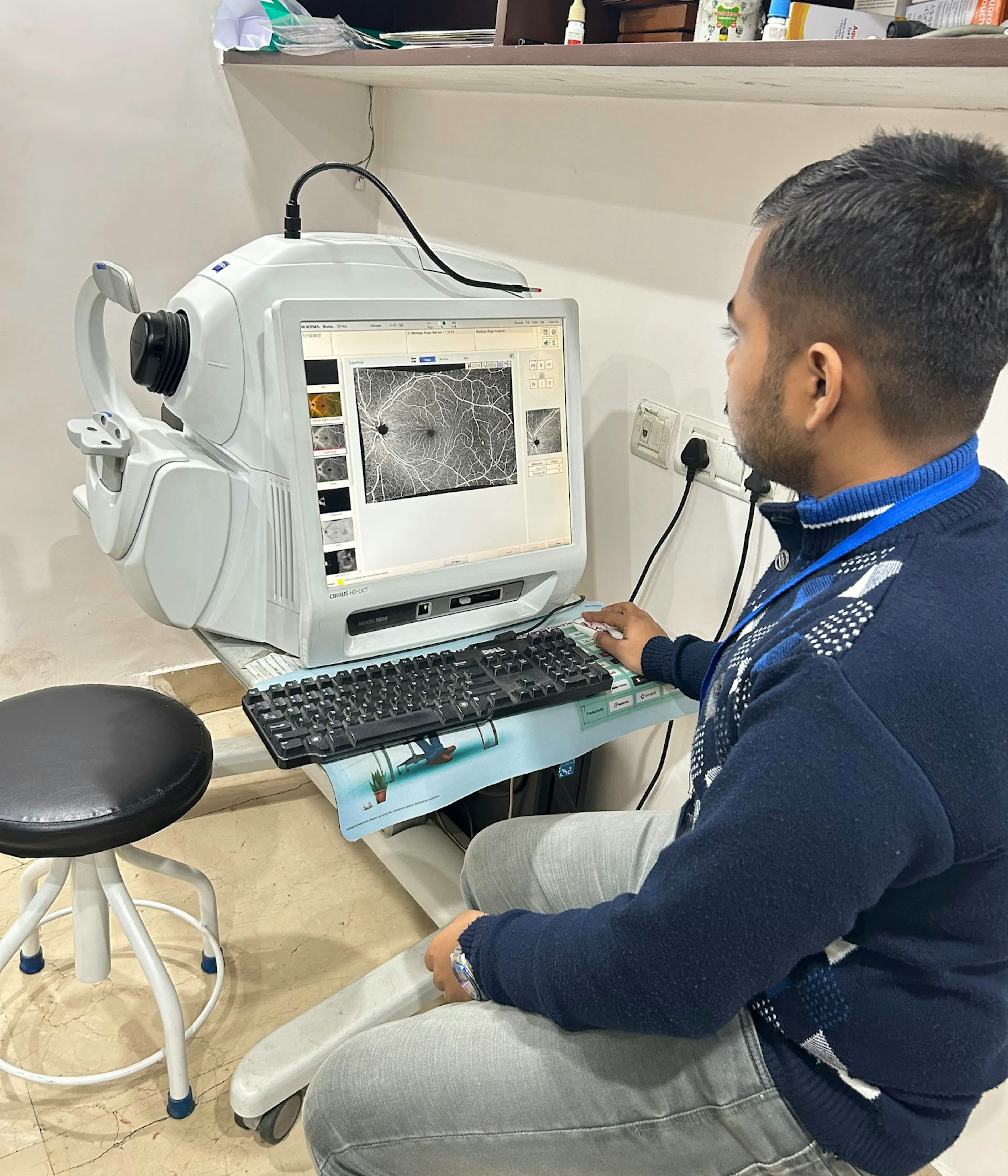 Eye care equipment at Shree Netra Eye Foundation, Kolkata