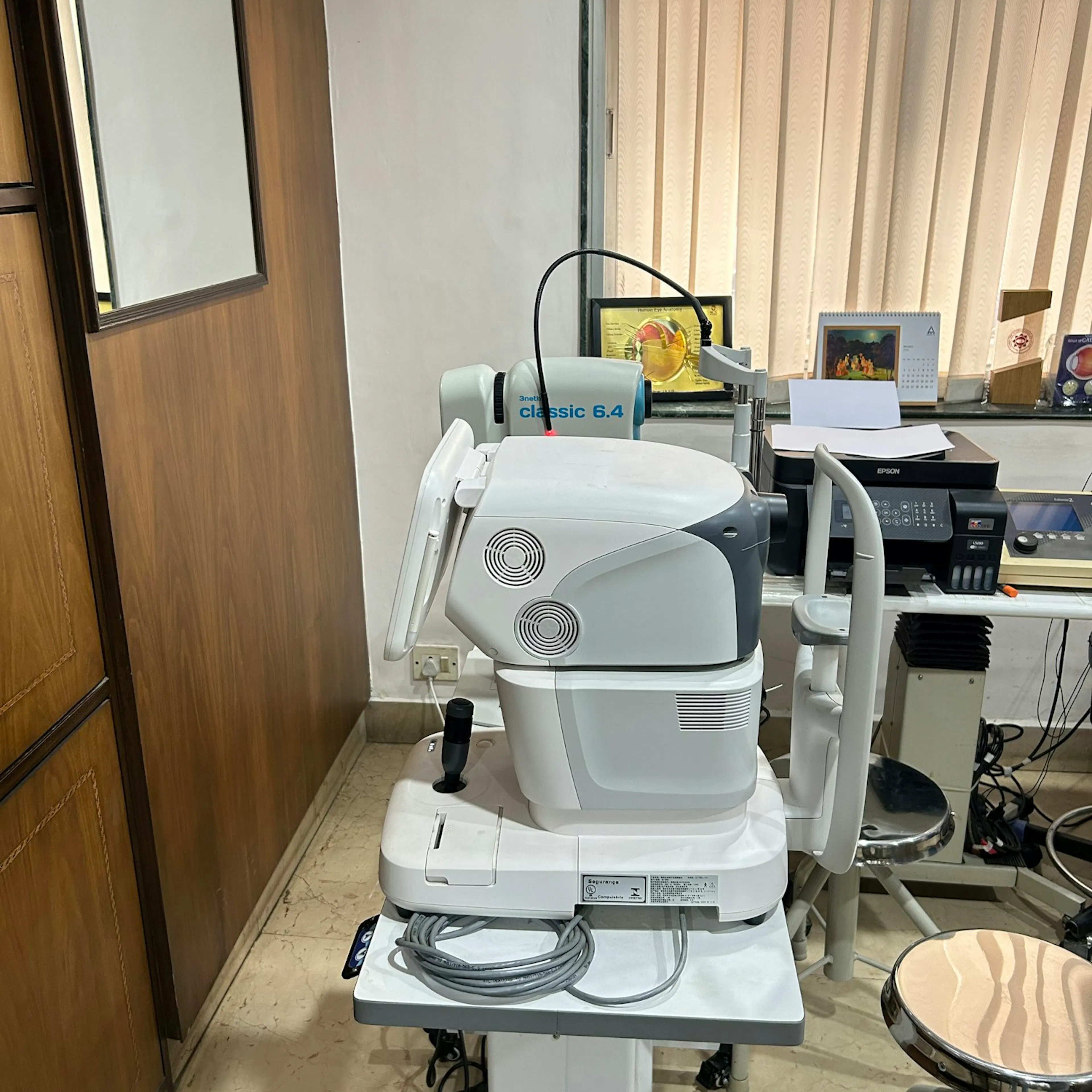 Eye care equipment at Shree Netra Eye Foundation, Kolkata