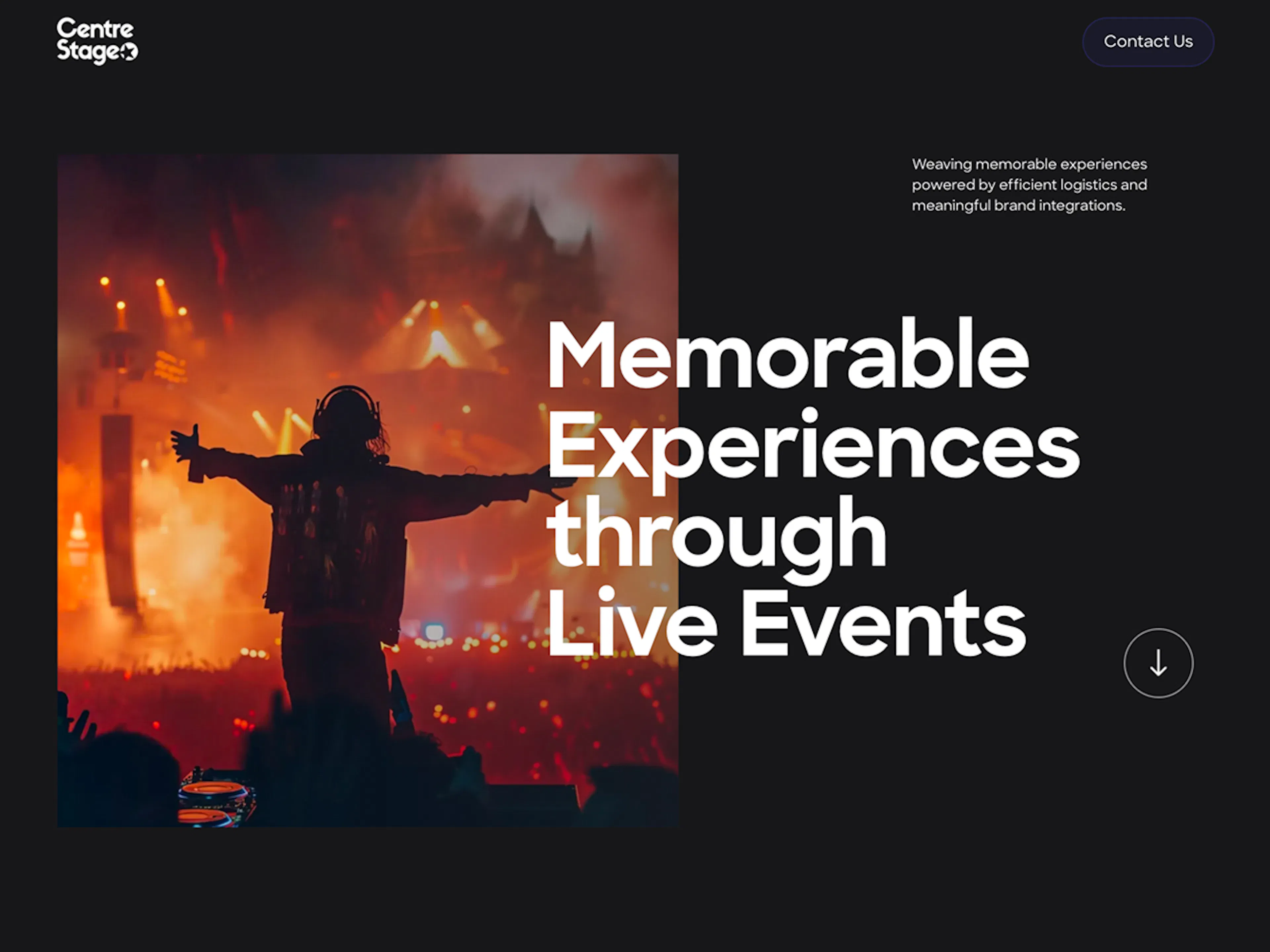 Centre Stage website thumbnail