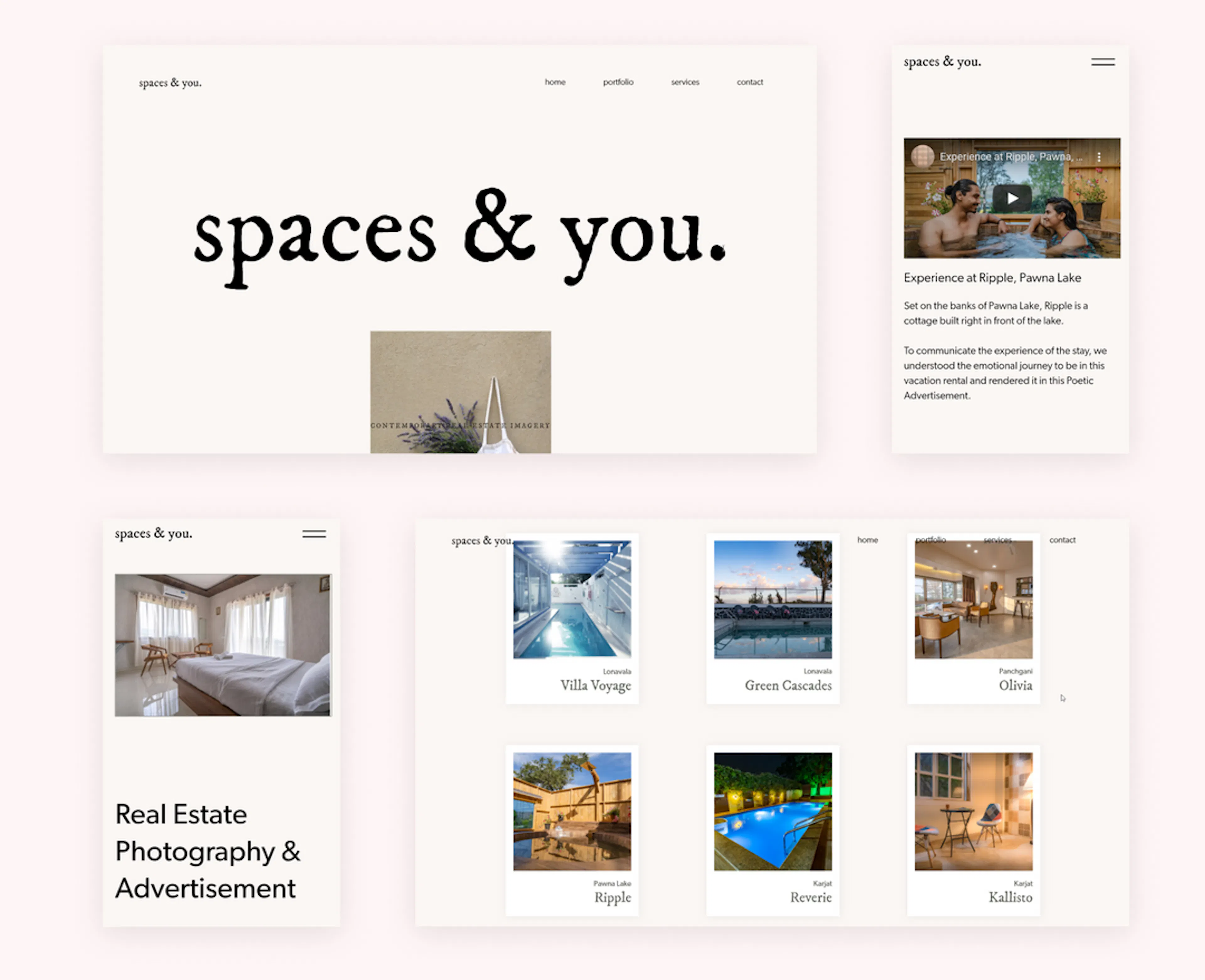 Spaces and You website project developed by Shreyas Kothakonda