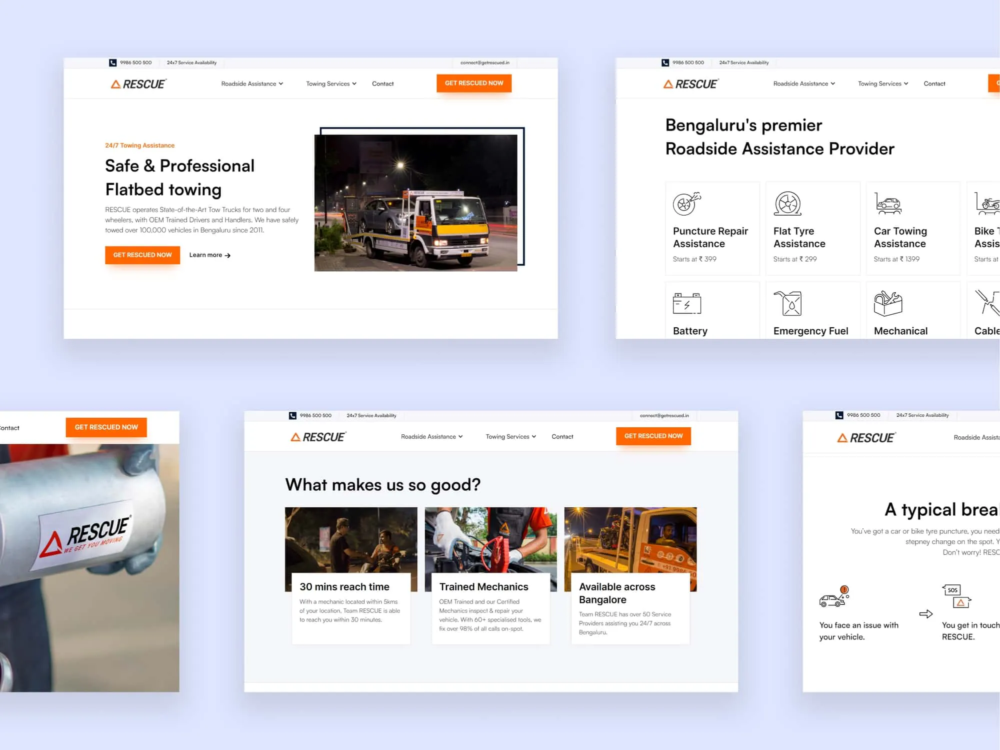 Rescue - Bangalore website project developed by Shreyas Kothakonda