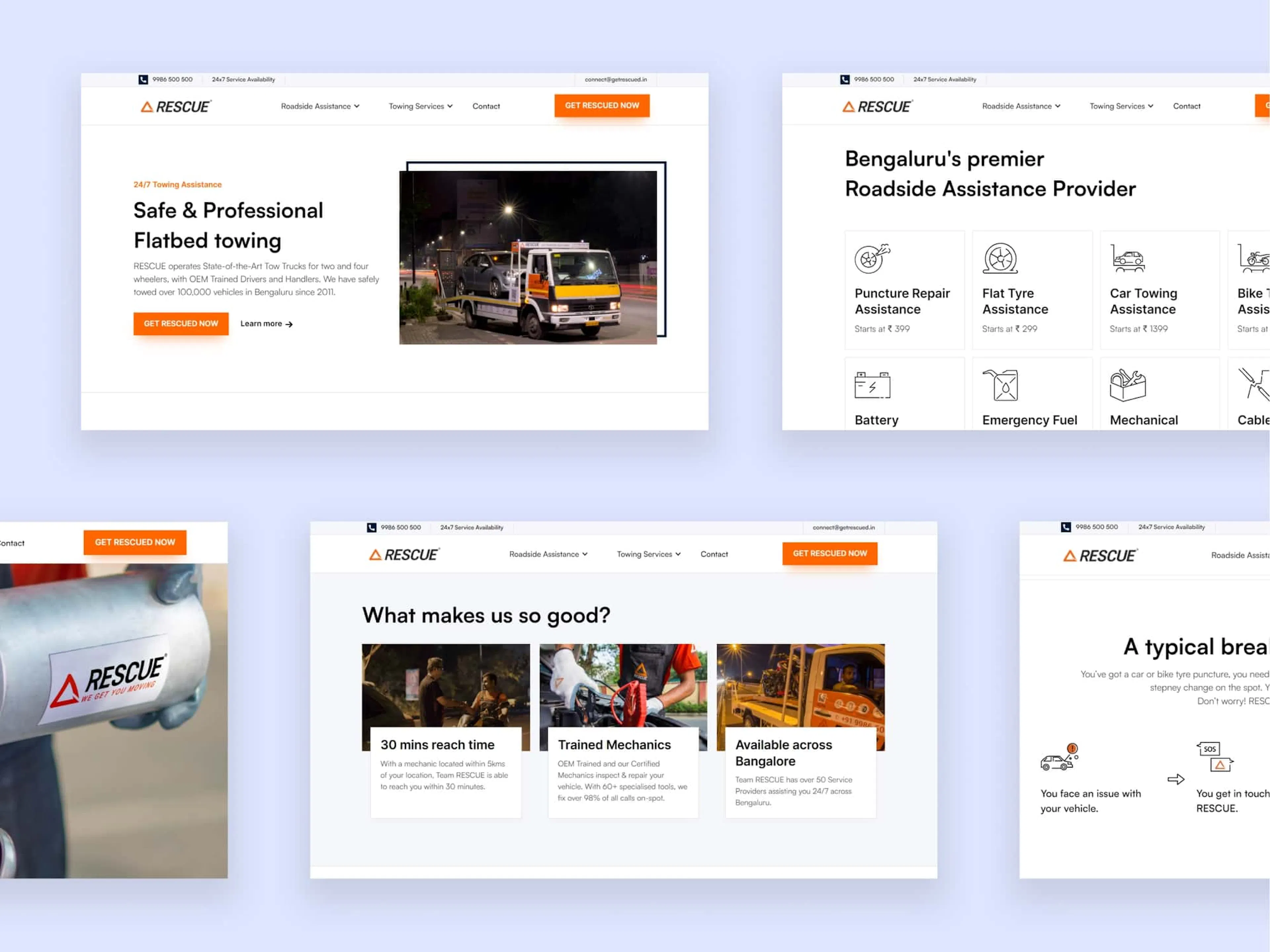 Rescue - Bangalore website project developed by Shreyas Kothakonda
