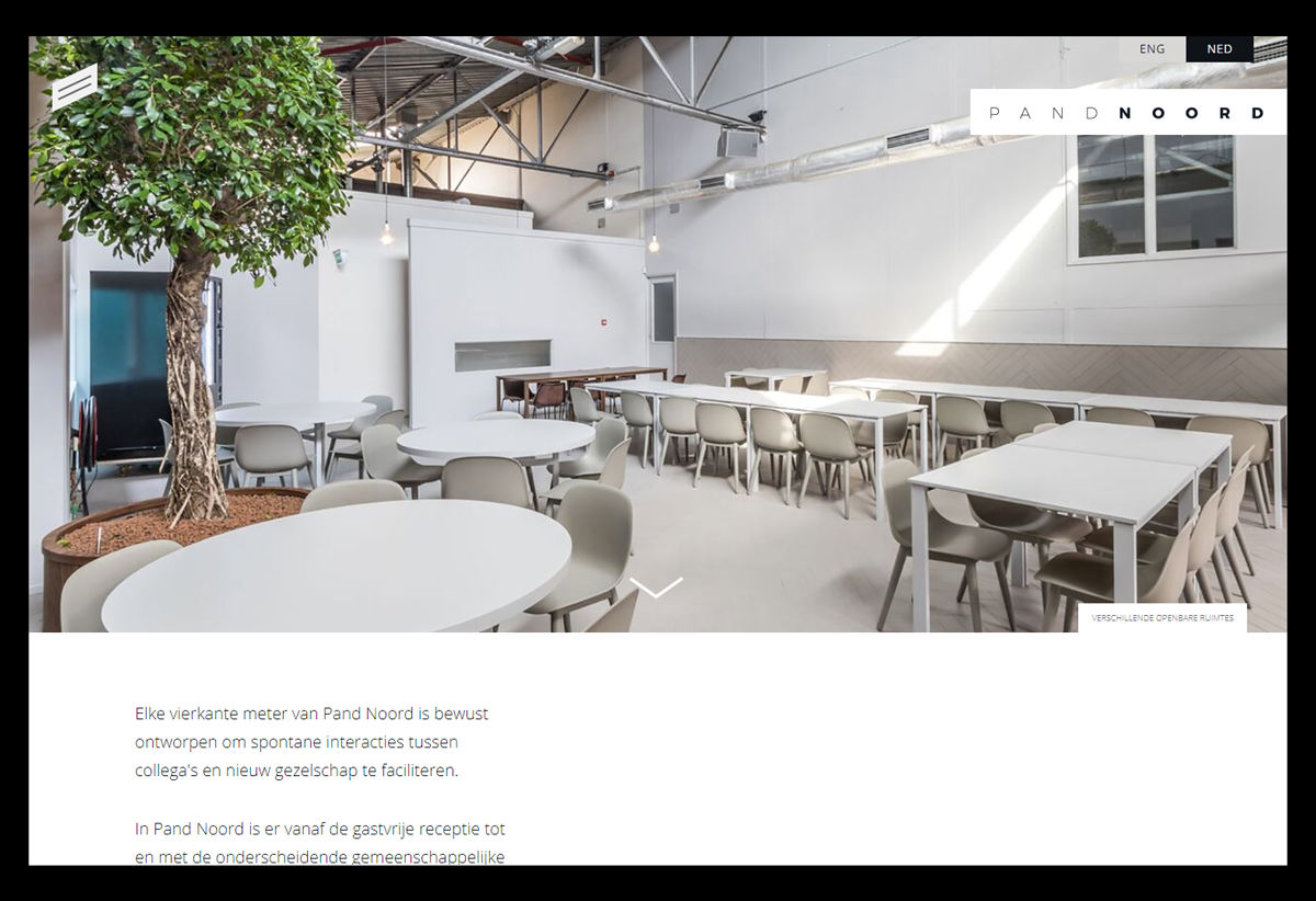 Pand Noord website development project.