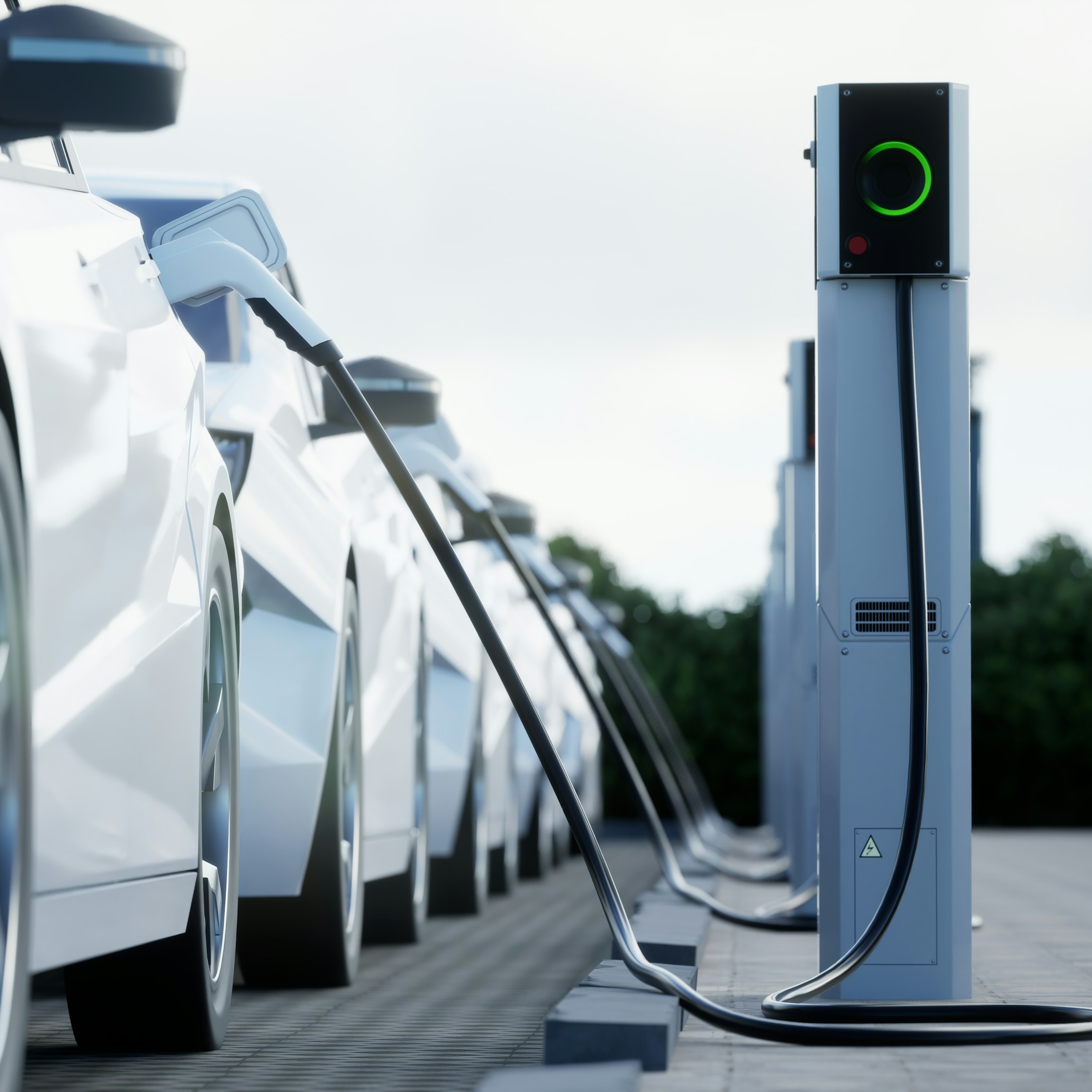 Puntos de recarga eléctrica con vehículos conectados