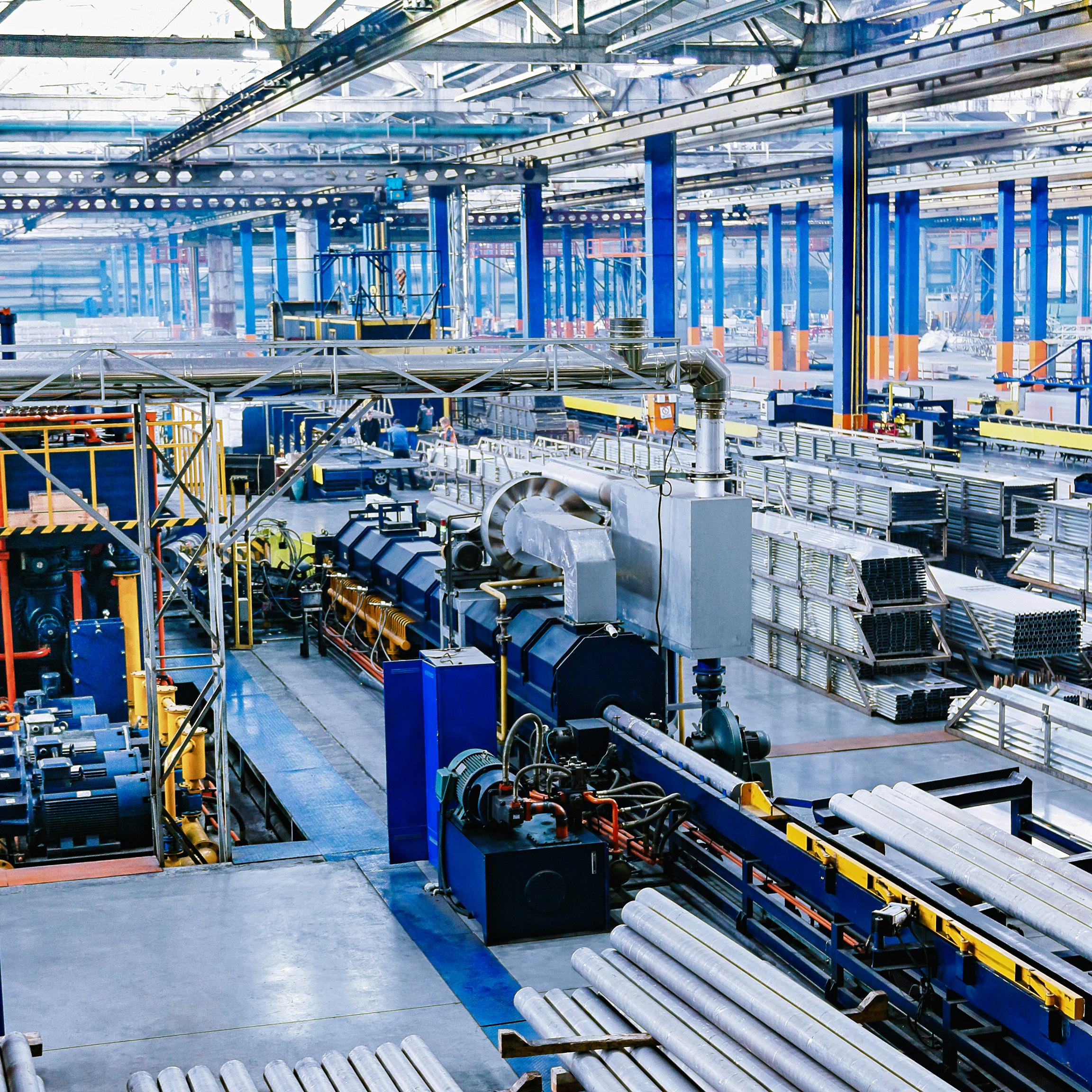 Intérieur d'une usine industrielle