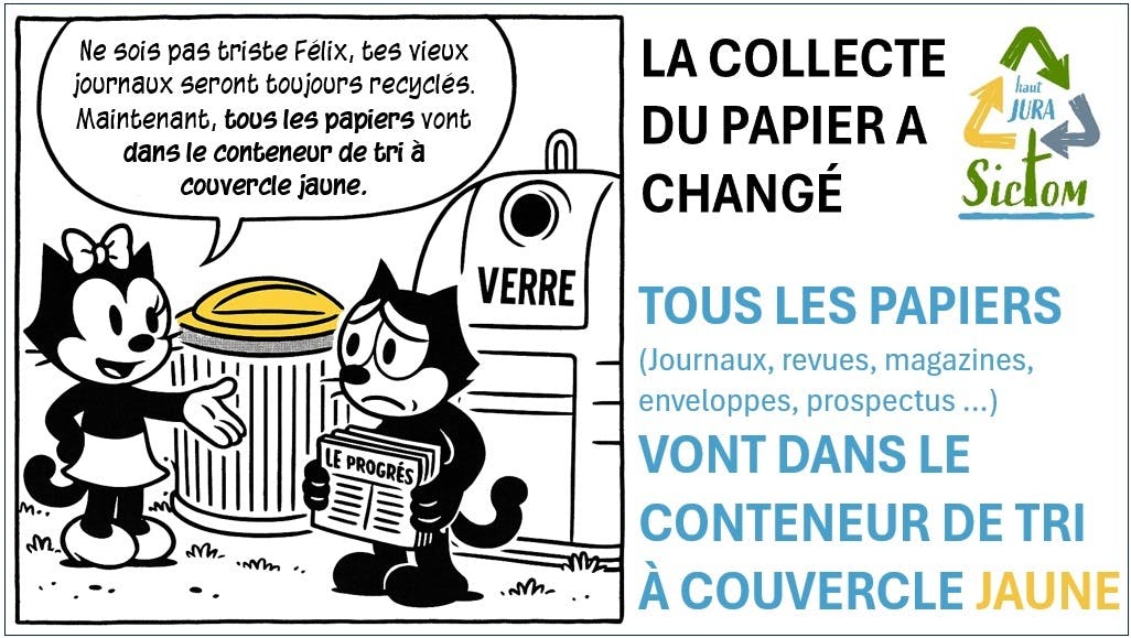 La collecte du papier a changé