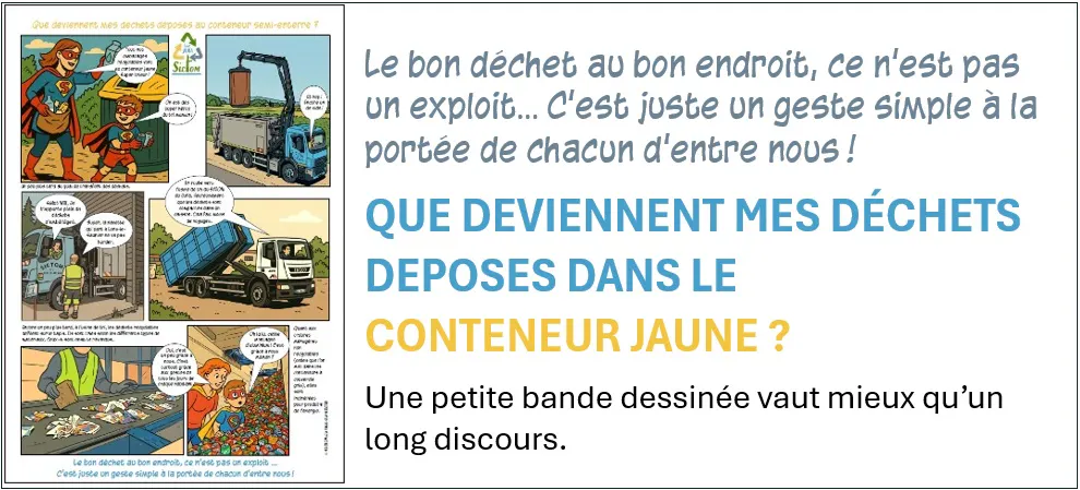 Que deviennent mes déchets mis au conteneur jaune&nbsp;