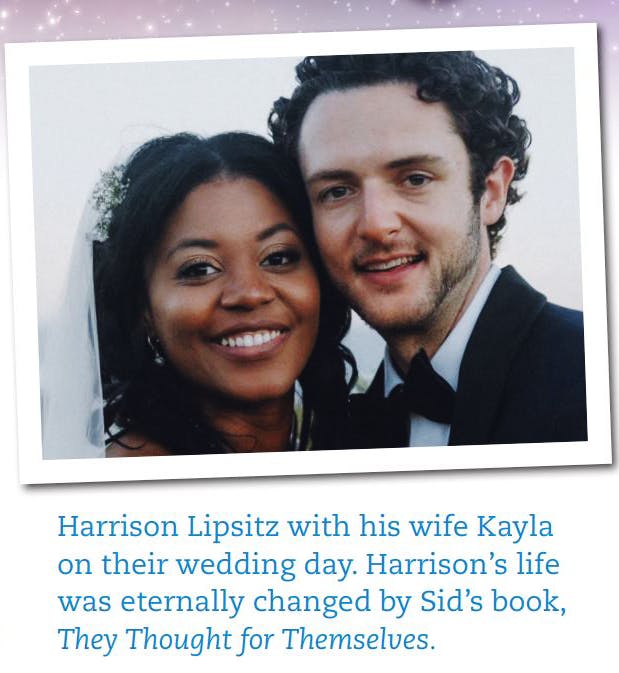 Harrison Lipsitz with his wife Kayla on their wedding day.