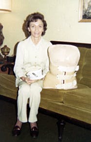 Delores Winder with Brace