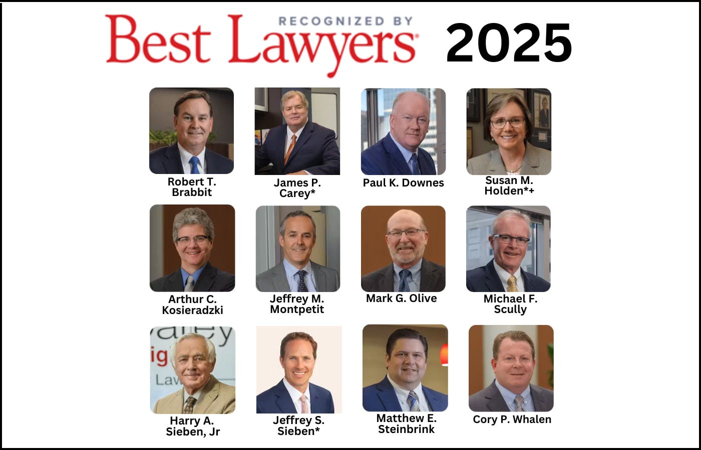 SiebenCarey 2025 Best Lawyers® Honorees