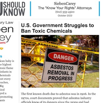 Struggle to Ban Toxic Chemicals
