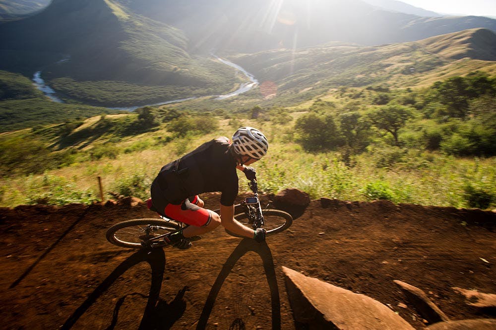 Mountain biking in Douro Valley.