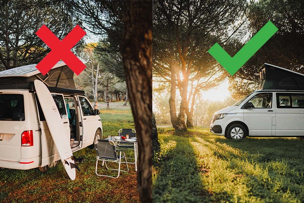 Parking vs camping example.