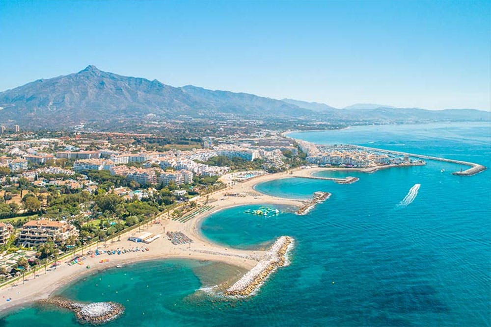 Puerto Banus beach, Marbella.