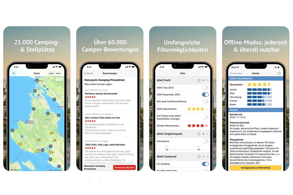 Camping-app ADAC.