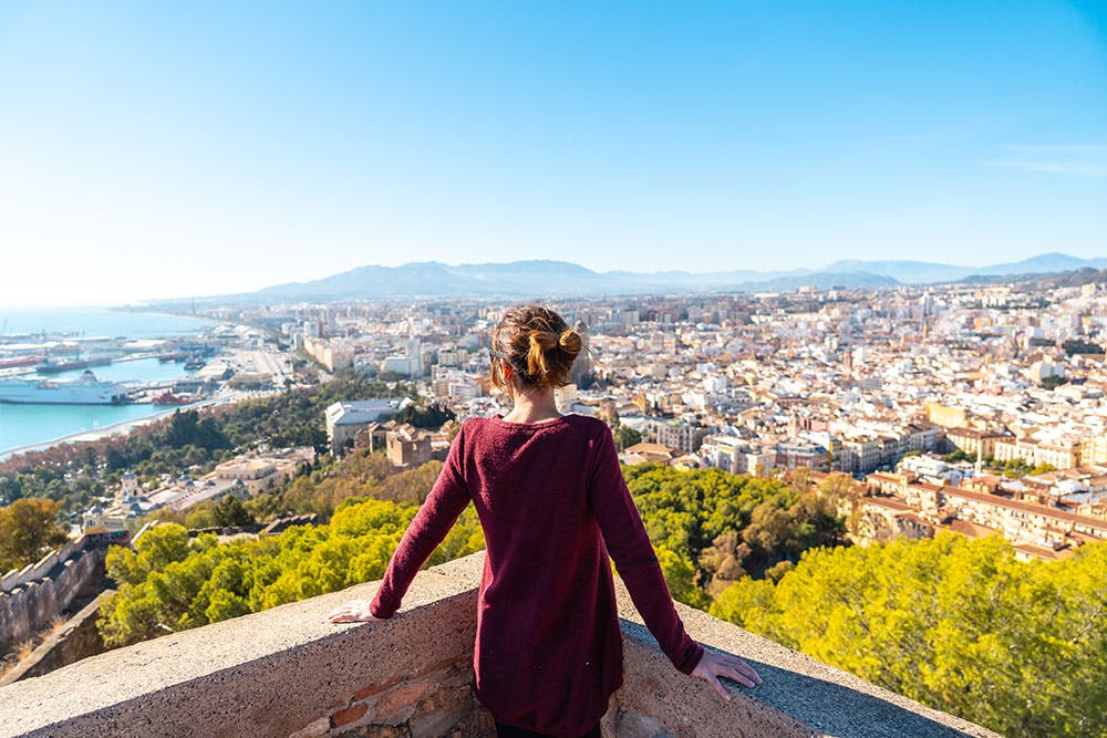 Castelo de Gibralfaro em Málaga.