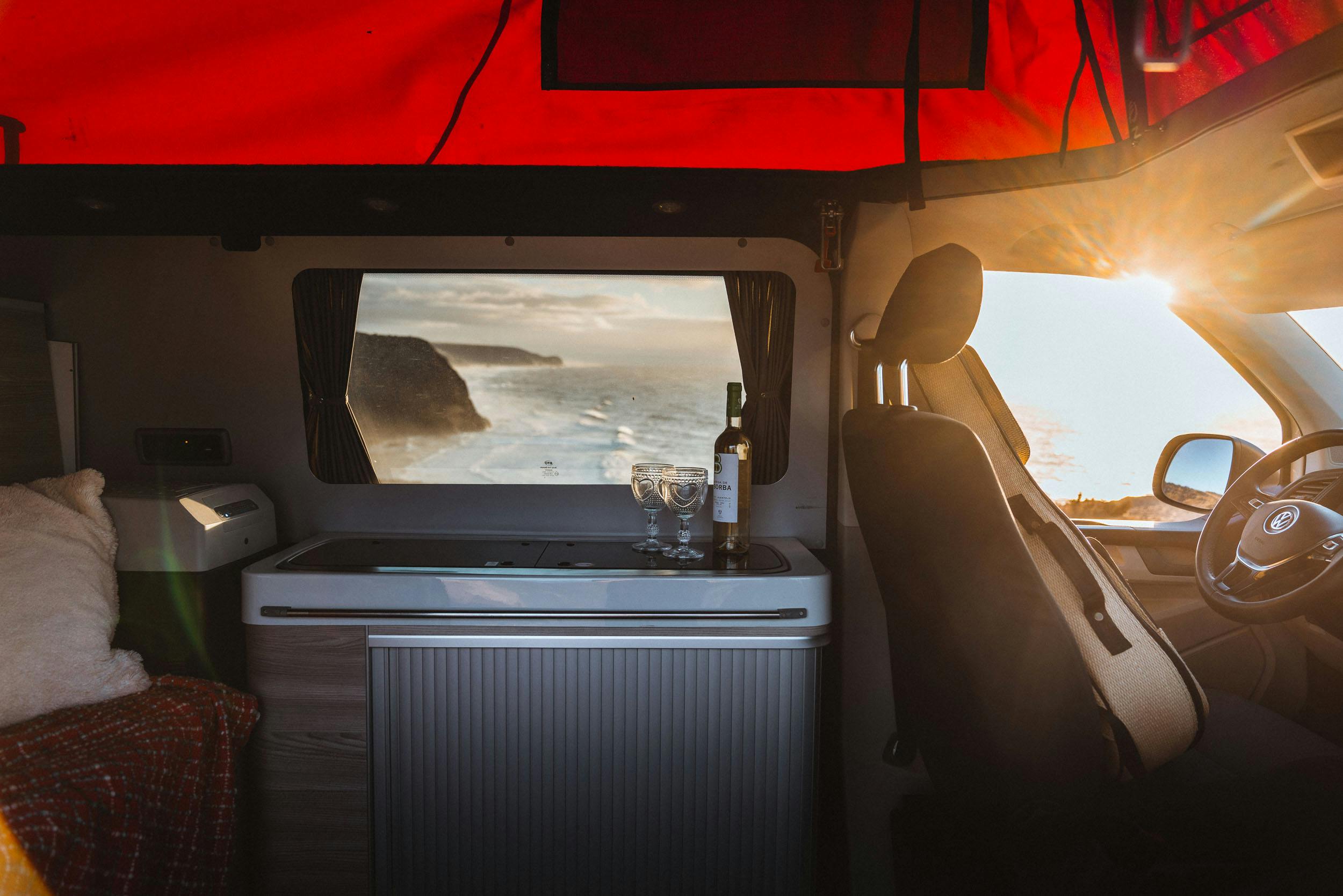 VW Transporter T6 interior.