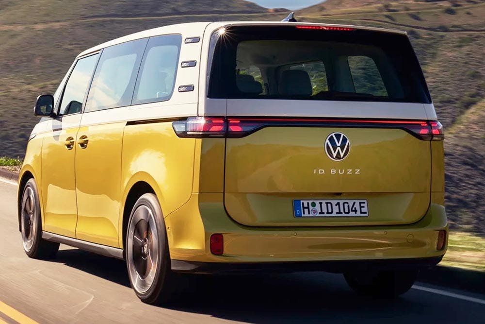 VW ID Buzz exterior. New VW camper van 2022.