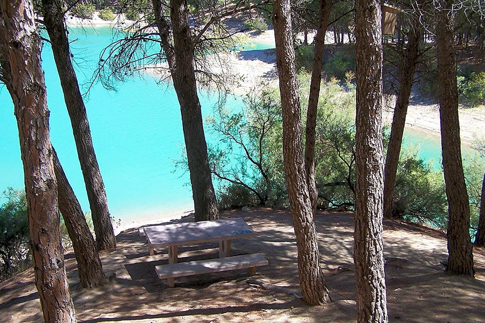Camping Parque Ardales, Andalusien.