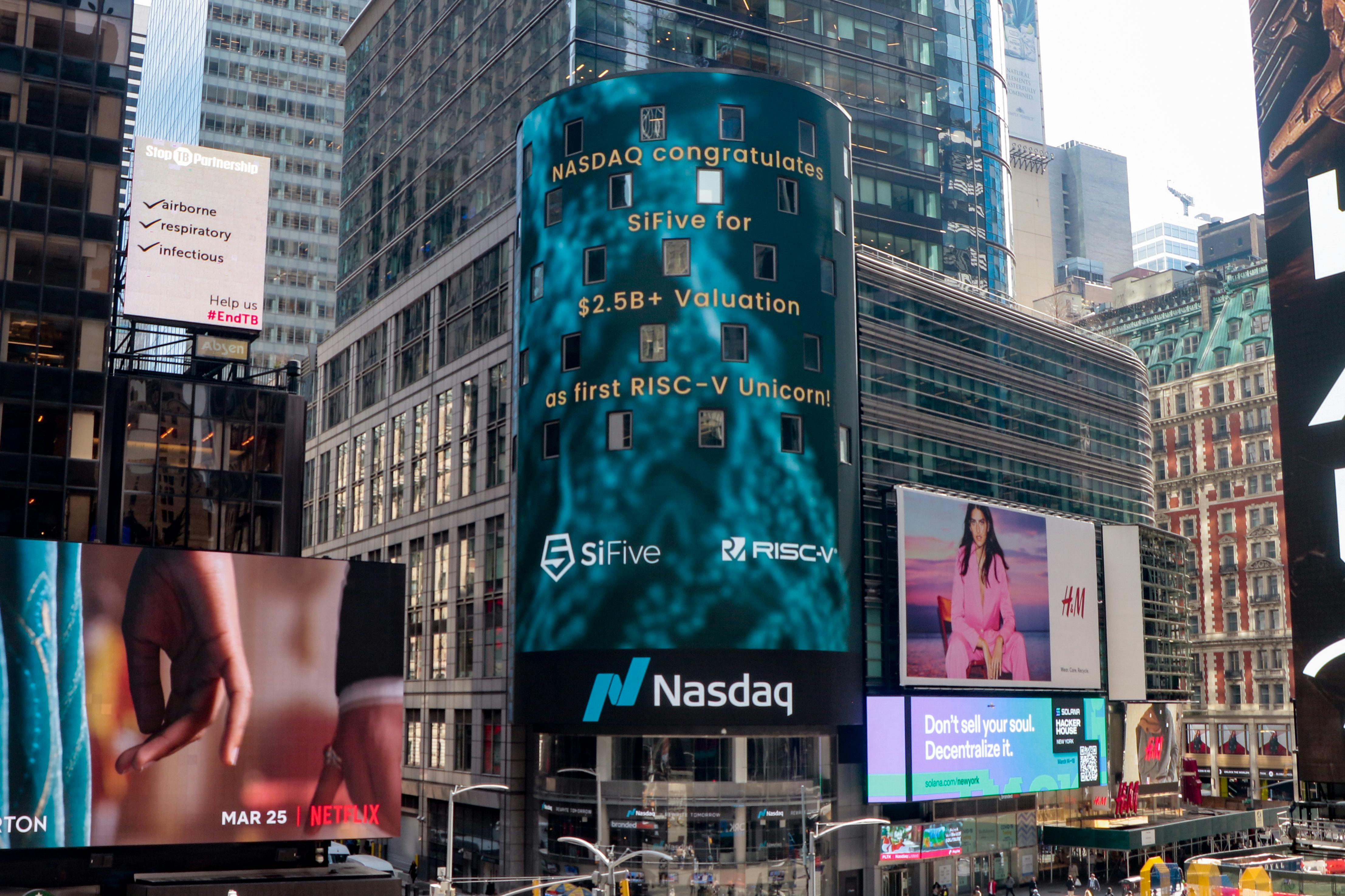 Nasdaq Congratulates SiFive