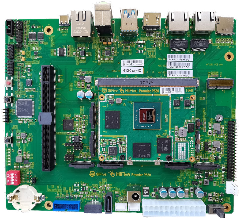 SiFive Unveils the HiFive Premier P550, the First Commercially Available Out-of-order RISC-V Development Board