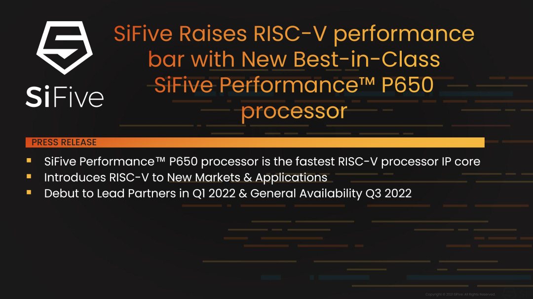 SiFive Raises RISC-V Performance Bar With New Best-in-Class SiFive ...