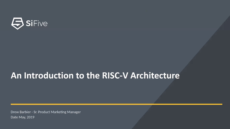 Part I: An Introduction To The RISC-V Architecture