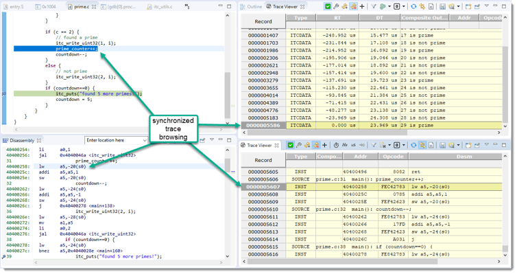 SiFive Insight Trace Operation