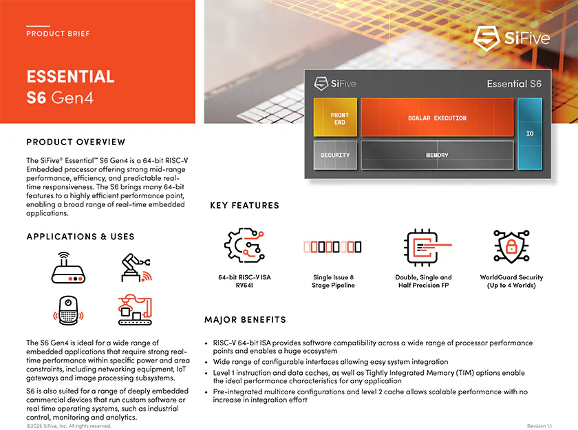 SiFive Essential™ S Series