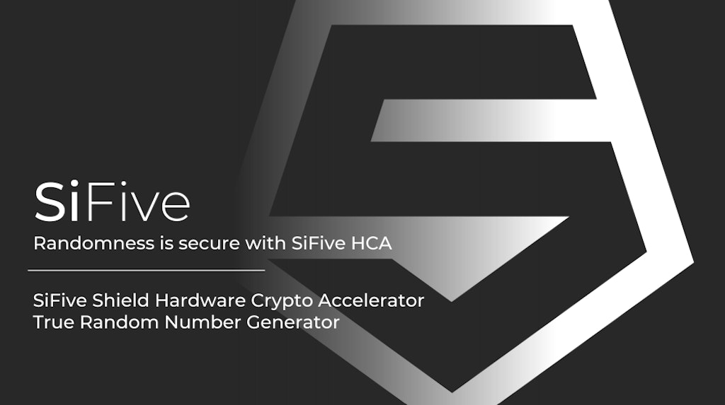 Randomness is Secure with SiFive Shield HCA