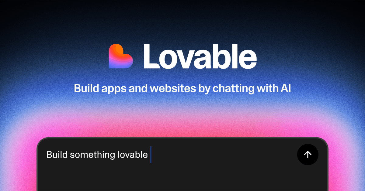 Screenshot of LovableAI, a successful AI SaaS product