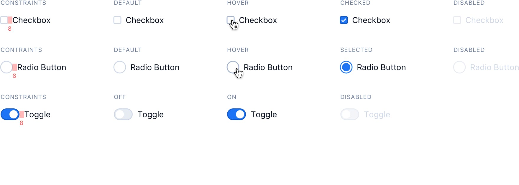 Rocket.Chat Checkboxes and Radio Buttons