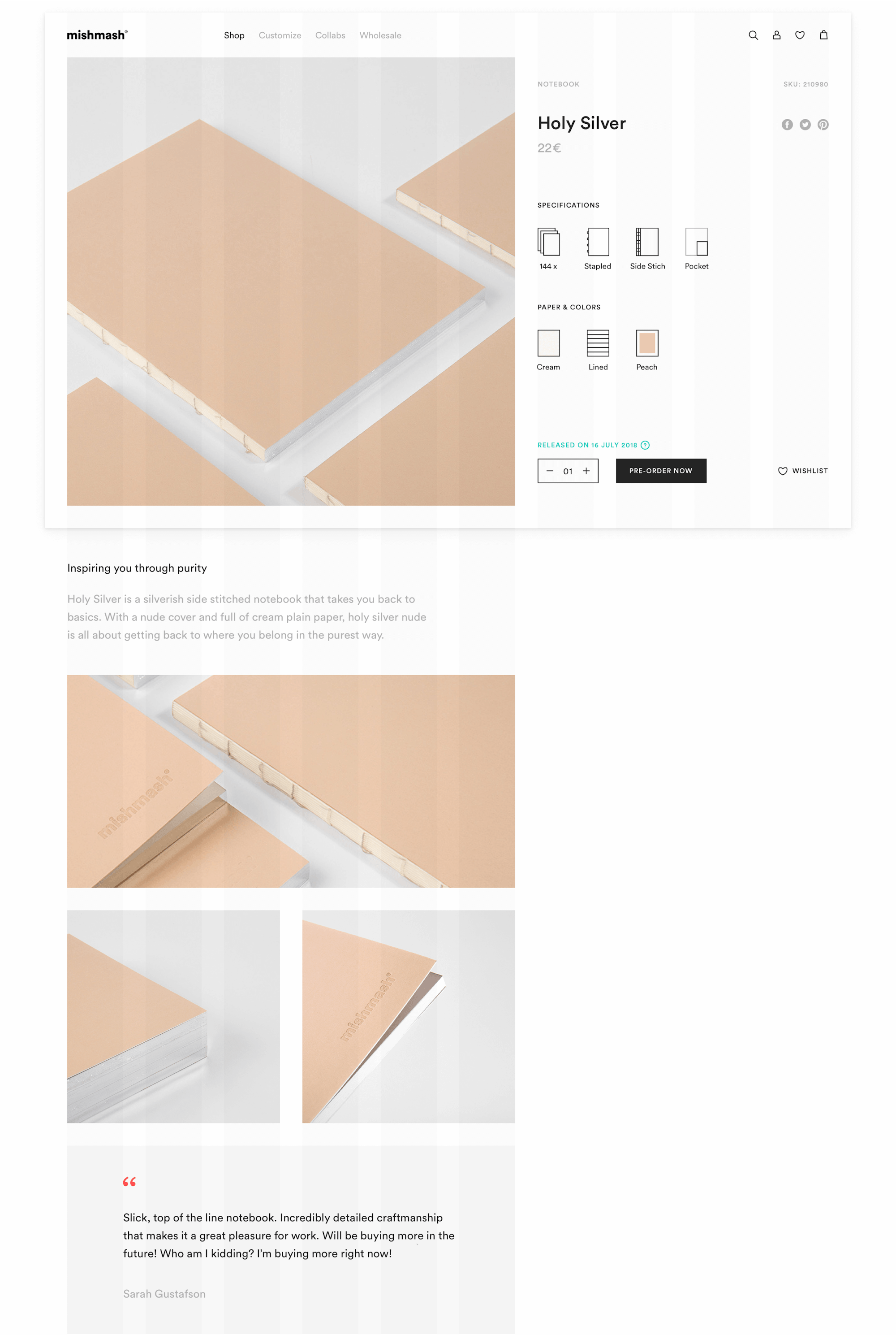 Mishmash Product Page