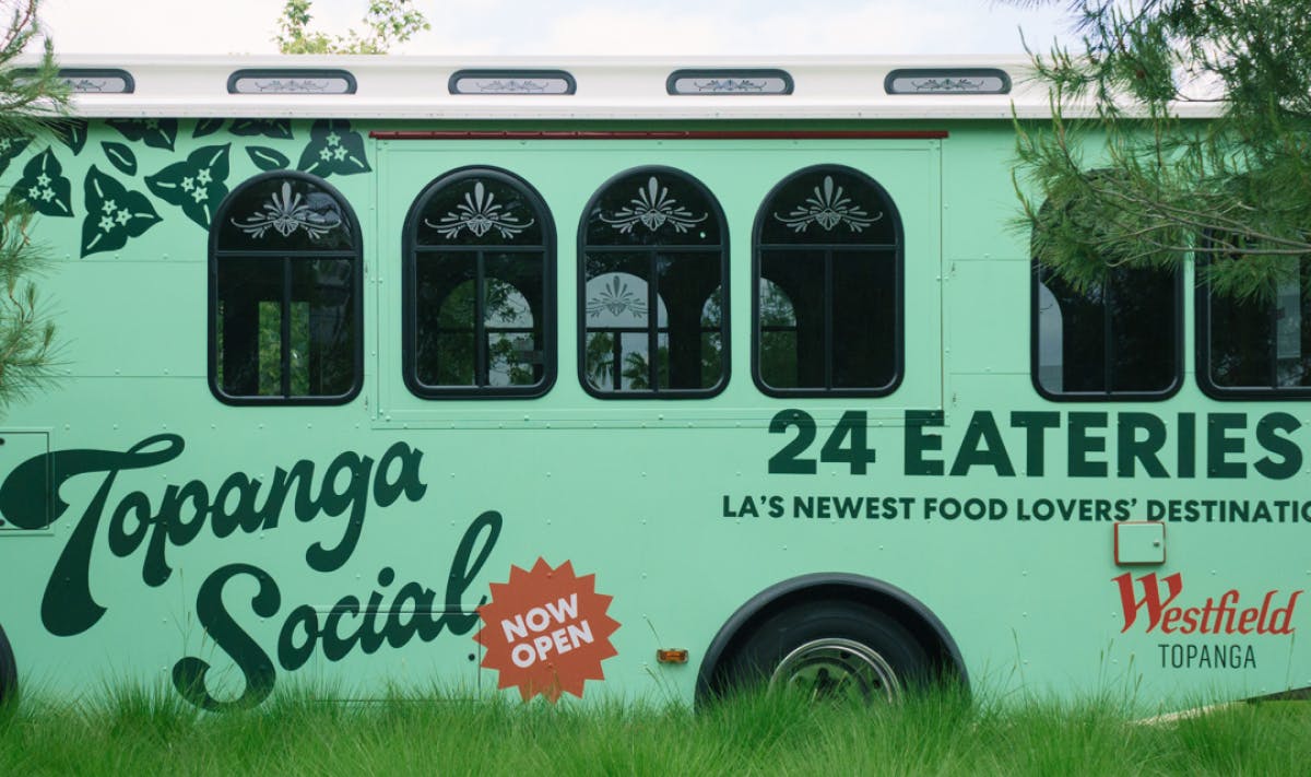 Topanga social brand identity trolley application